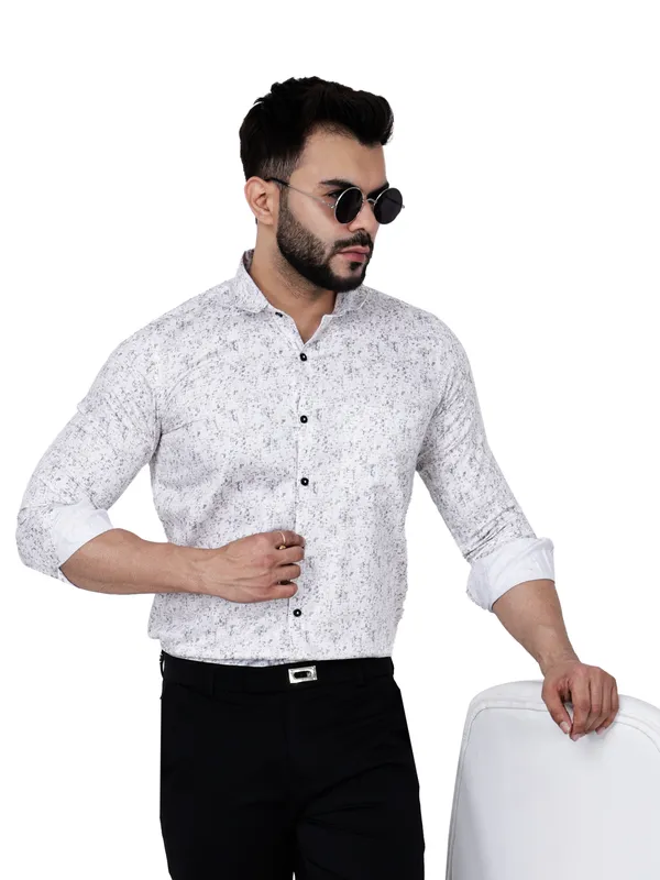 White_Abstract_Printed_Shirt