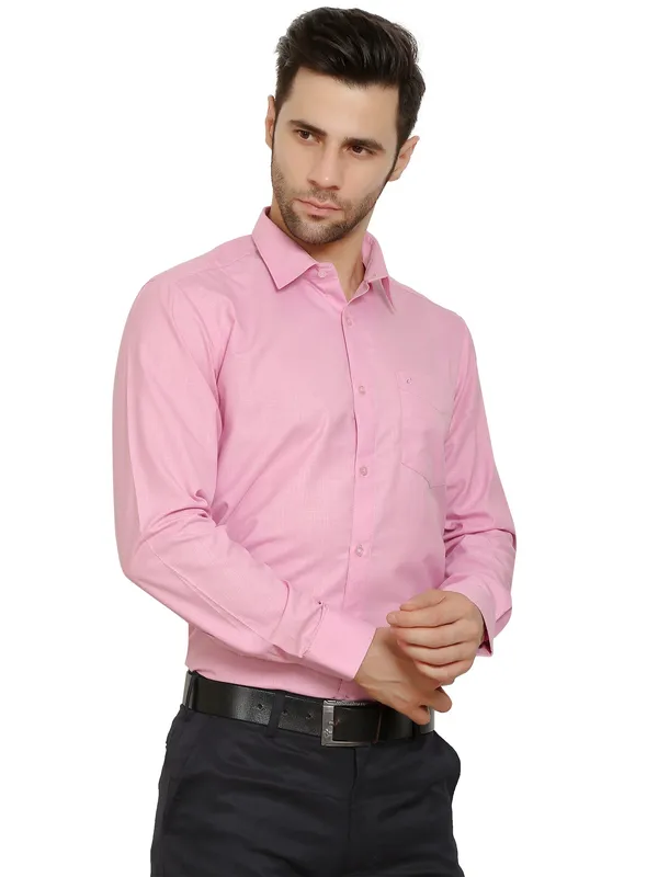 Pink_Classic_Cotton_Solid_Shirt_For_Men