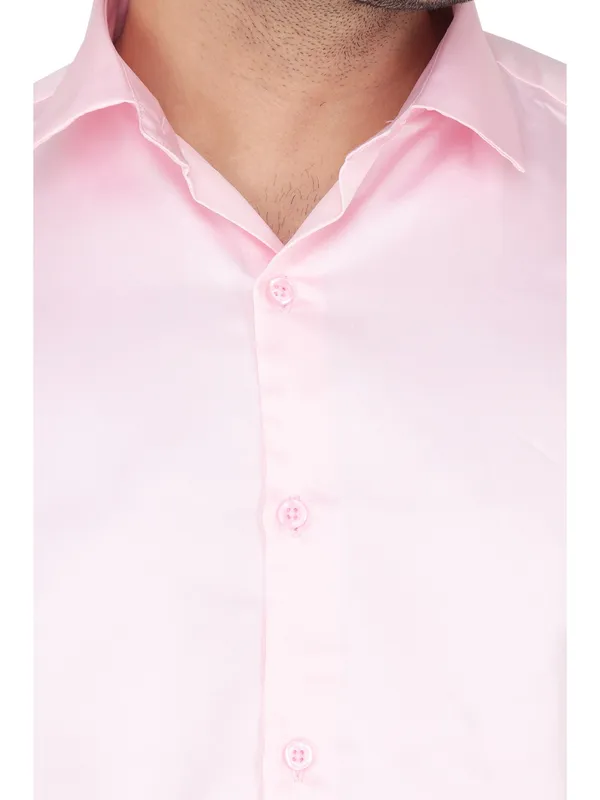 Pink_Satin_Regular_Fit_Long_Sleeve_Casual_Shirts_For_Men
