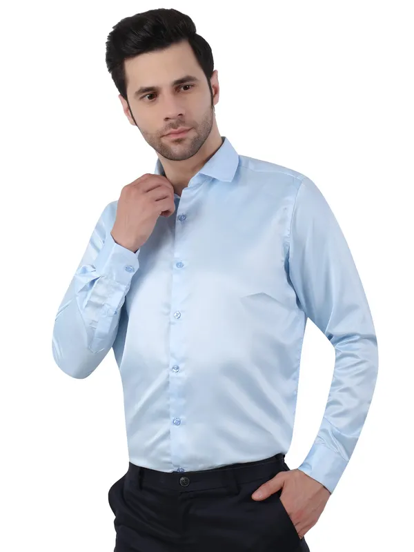 Light_Blue_Satin_Party_Wear_Shirt_For_Men