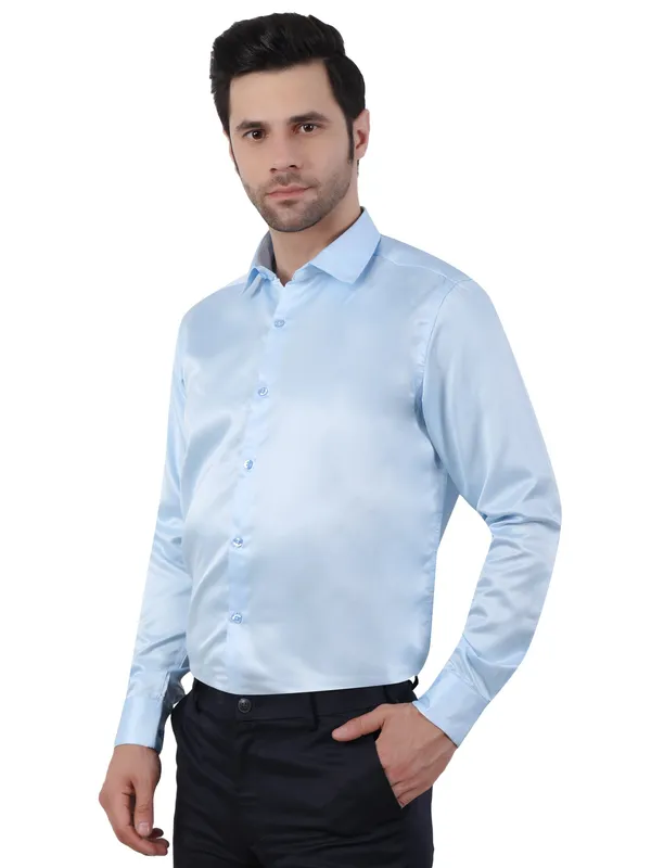 Light_Blue_Satin_Party_Wear_Shirt_For_Men