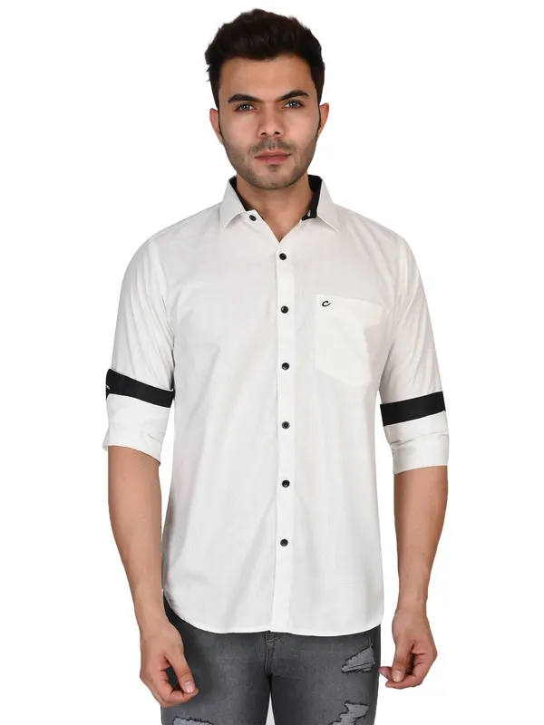 Off-White_Classic_Cotton_Solid_Casual_Off-Shirt_For_Men