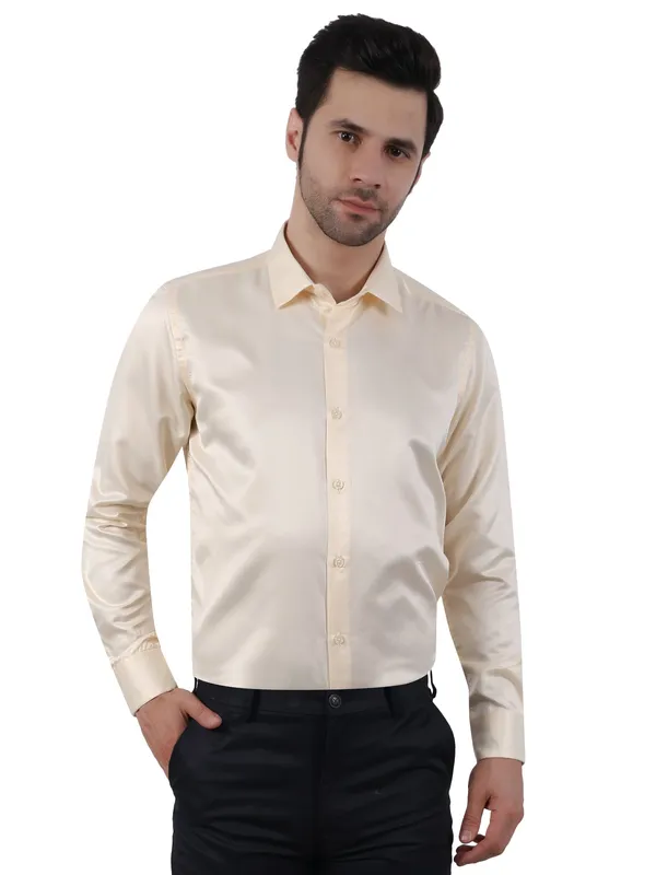 Cream_Satin_Party_Wear_Shirt_For_Men