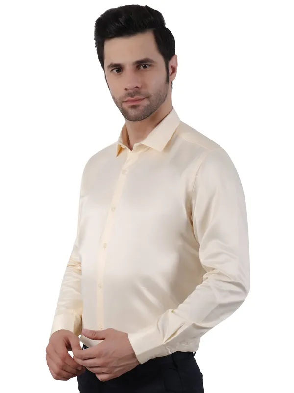 Cream_Satin_Party_Wear_Shirt_For_Men
