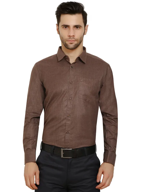 Brown_Classic_Cotton_Solid_Shirt_For_Men