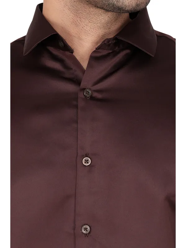 Brown_Satin_Party_Wear_Shirt_For_Men