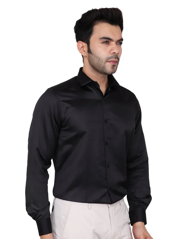 Black_Satin_Party_Wear_Shirt_For_Men