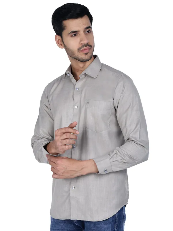 Khakhi_Classic_Cotton_Solid_Shirt_For_Men