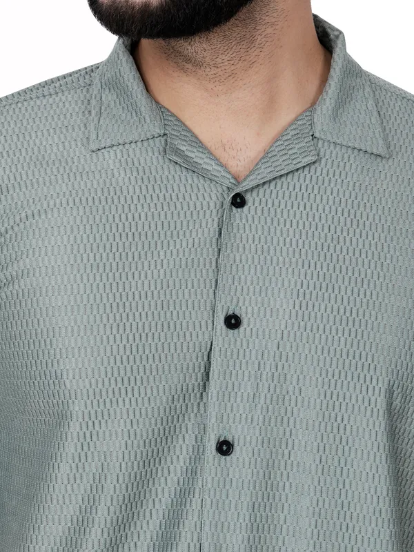 Mint_Green_Knitted_Casual_Shirt