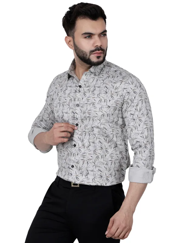 Light_Green_Leafy_Printed_Cotton_Abstract_Printed_Long_Sleeve_Cut_Away_Collar_Slim_Fit_Shirt