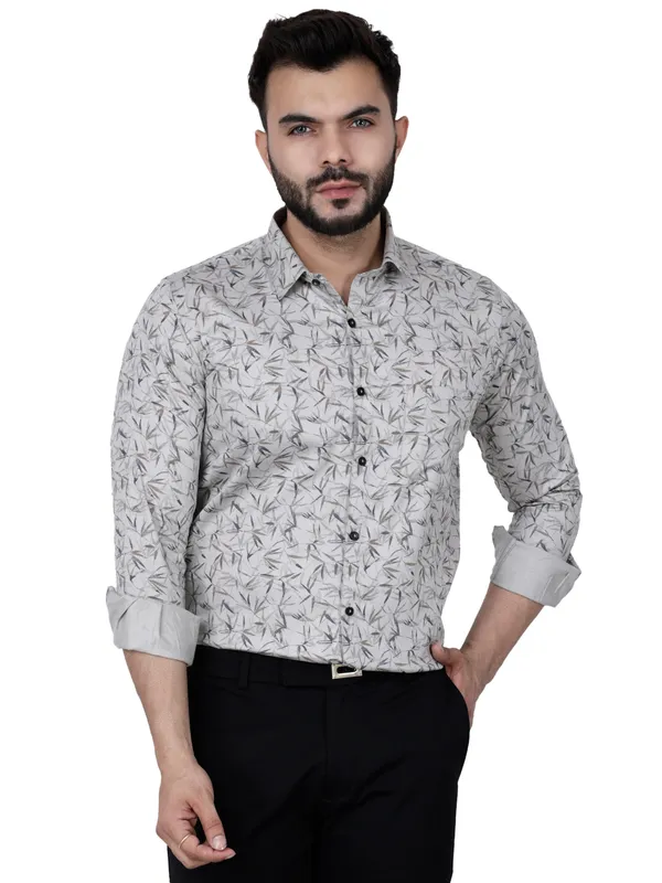 Light_Green_Leafy_Printed_Cotton_Abstract_Printed_Long_Sleeve_Cut_Away_Collar_Slim_Fit_Shirt