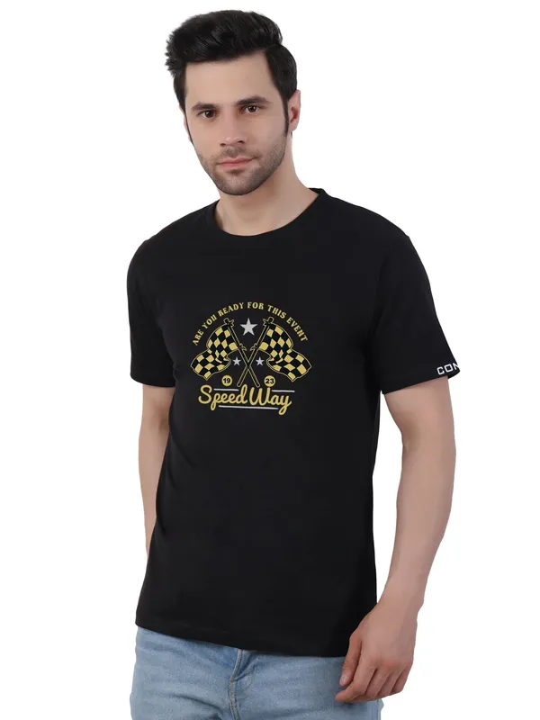 Black_Speedway_Printed_Tee_For_Men