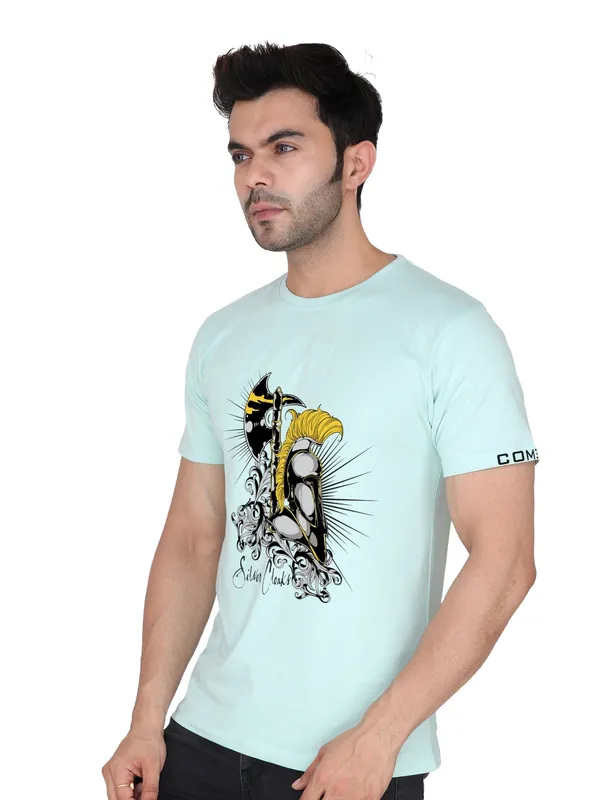 Mint_Green_Silver_Cloaks_Arctic_Printed_Tee_For_Men