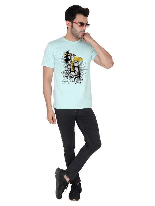 Mint_Green_Silver_Cloaks_Arctic_Printed_Tee_For_Men