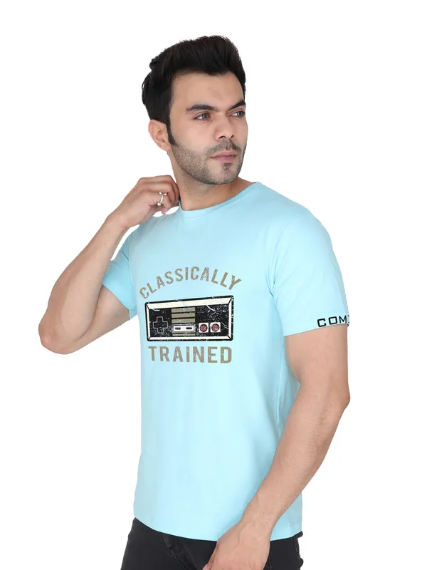 Arctic_Blue_Classically_Trained_Printed_Tee_For_Men