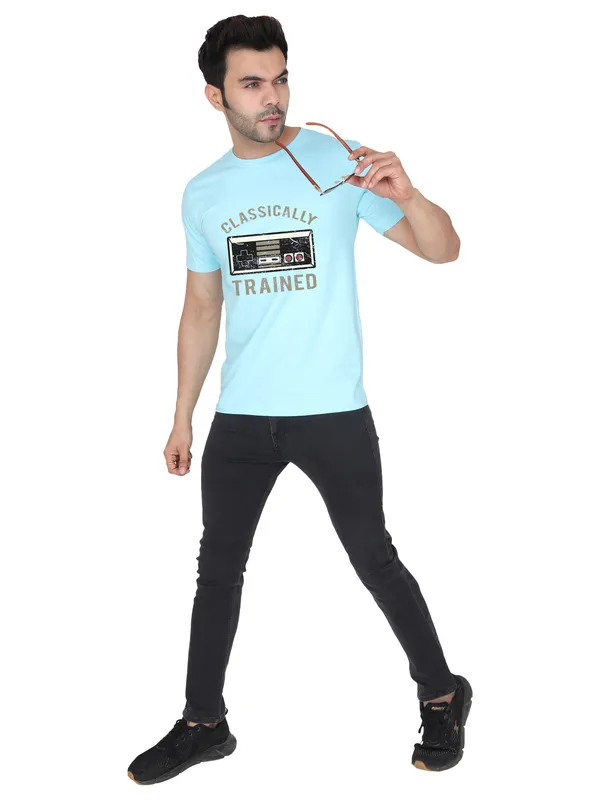 Arctic_Blue_Classically_Trained_Printed_Tee_For_Men