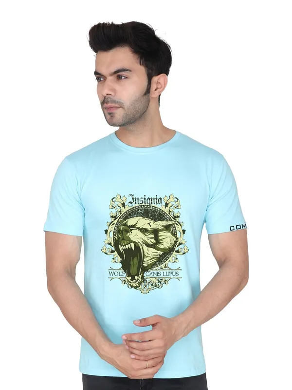 Arctic_Blue_Insignia_Printed_100%_CottonTshrit_For_Men