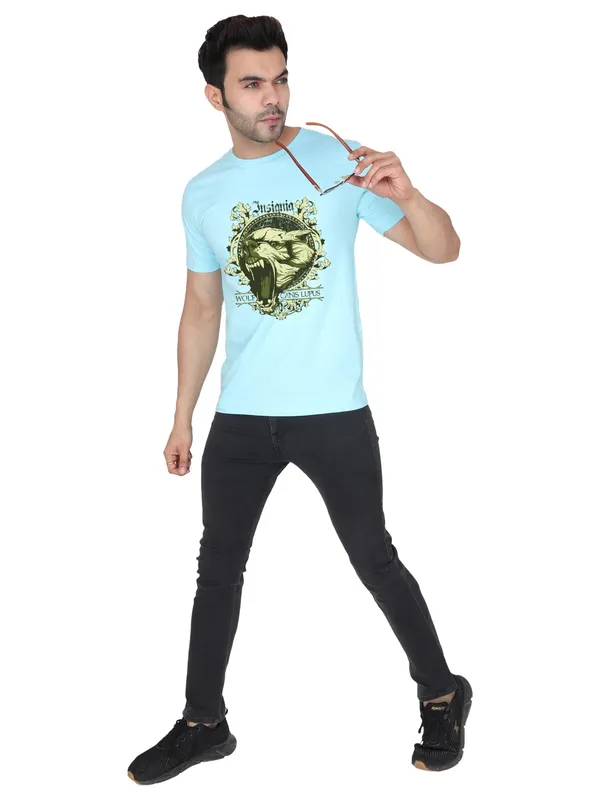 Arctic_Blue_Insignia_Printed_100%_CottonTshrit_For_Men