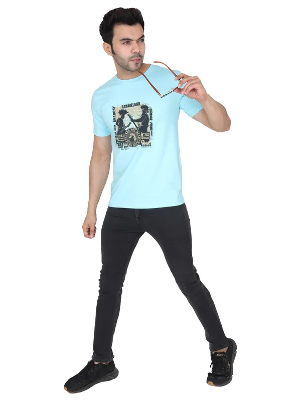 Arctic_Blue_Garage_Land_Printed_Tee_For_Men