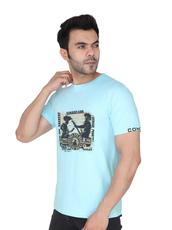 Arctic_Blue_Garage_Land_Printed_Tee_For_Men