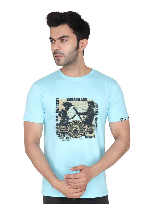Arctic_Blue_Garage_Land_Printed_Tee_For_Men