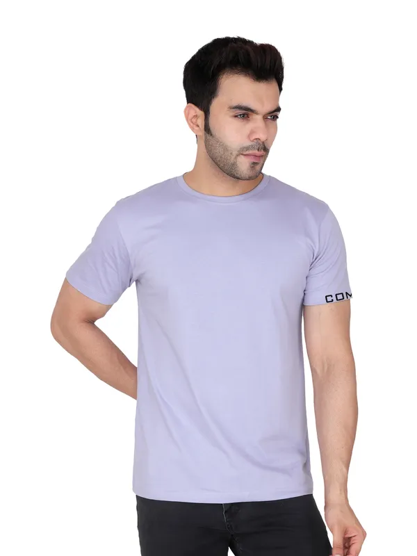 Lavender_Solid_Tee_For_Men