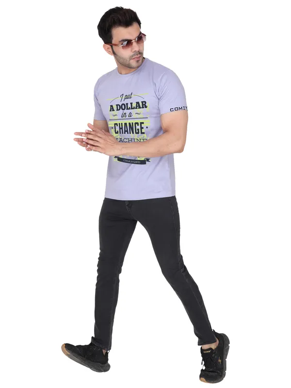 Lavender_Change_Machine_Printed_Tee_For_Men