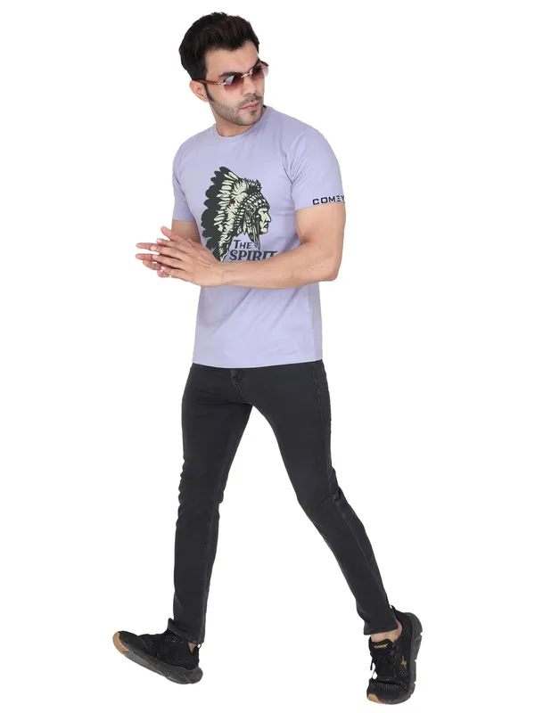 Lavender_The_Spirit_Printed_Tee_For_Men