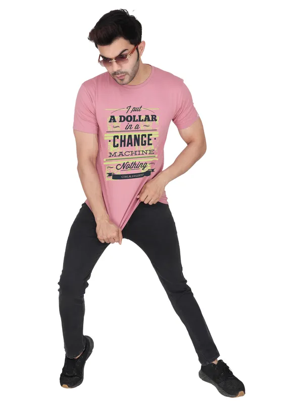 Rose_Pink_Change_Machine_Printed_Tee_For_Men