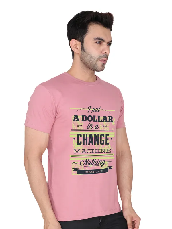 Rose_Pink_Change_Machine_Printed_Tee_For_Men
