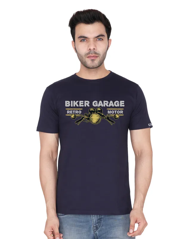 Navy_Blue_Biker_Garage_Printed_Tee_For_Men
