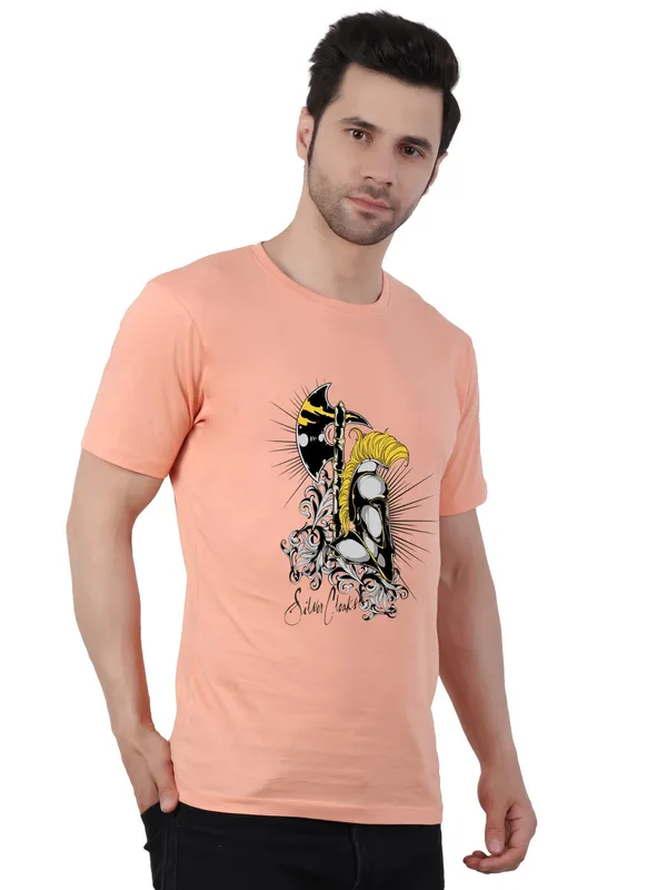 Creamy_Peach_Silver_Cloaks_Arctic_Printed_Tee_For_Men