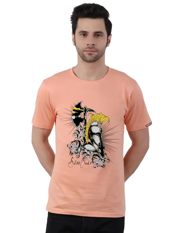 Creamy_Peach_Silver_Cloaks_Arctic_Printed_Tee_For_Men