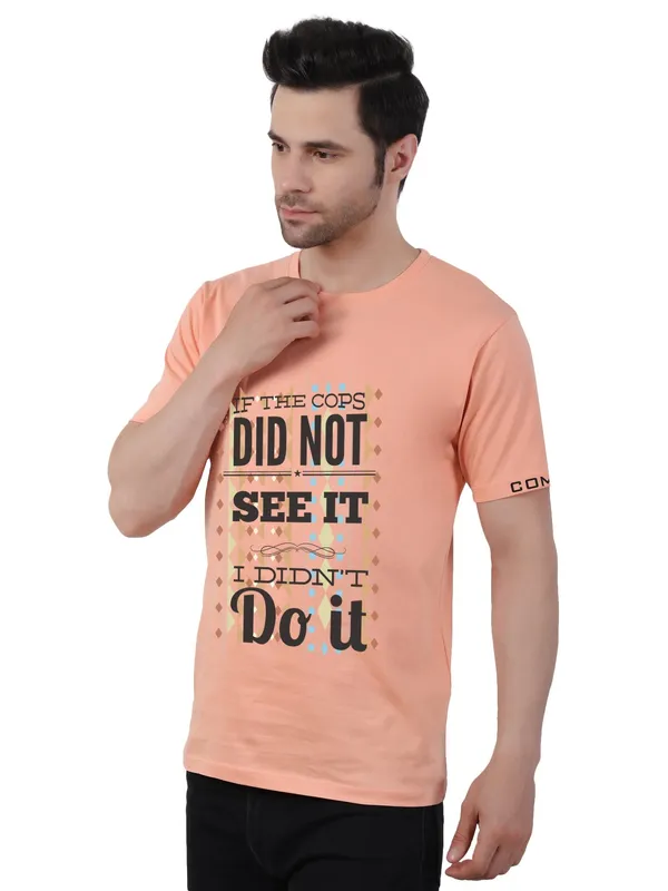 Creamy_Peach_I_Didn'T_Do_It_Printed_Tee_For_Men