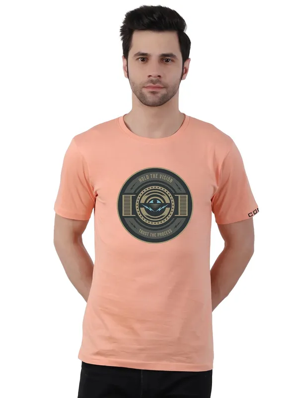 Creamy_Peach_Hold_The_Vision_Printed_Tee_For_Men