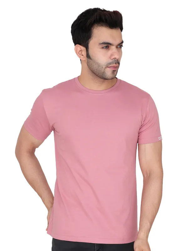 Rose_Pink_Solid_Tee_For_Men