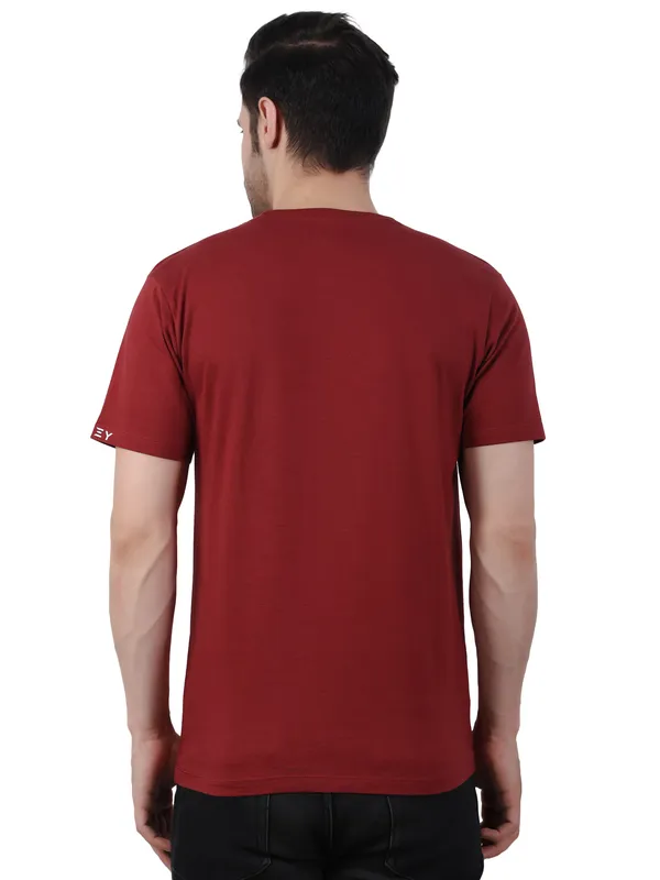 Currant_Red_Great_Leader_Printed_Tee_For_Men