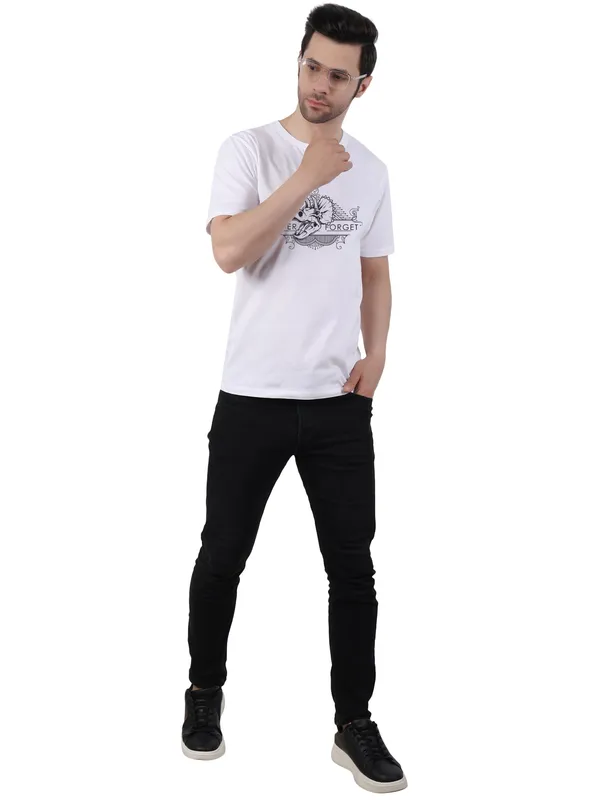White_Never_Forget_Printed_Tee_For_Men