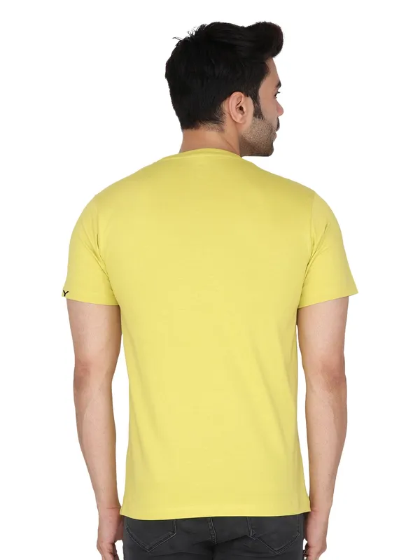 Corn_Yellow_Never_Forget_Printed_Tee_For_Men
