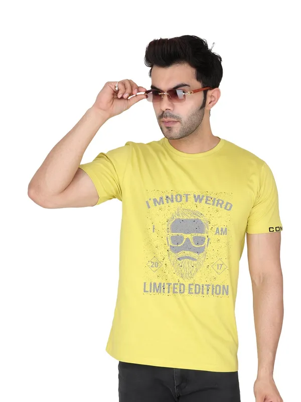 Corn_Yellow_Limited_Edition_Printed_Tee_For_Men