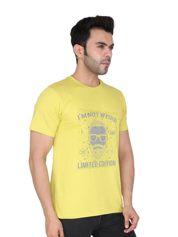 Corn_Yellow_Limited_Edition_Printed_Tee_For_Men