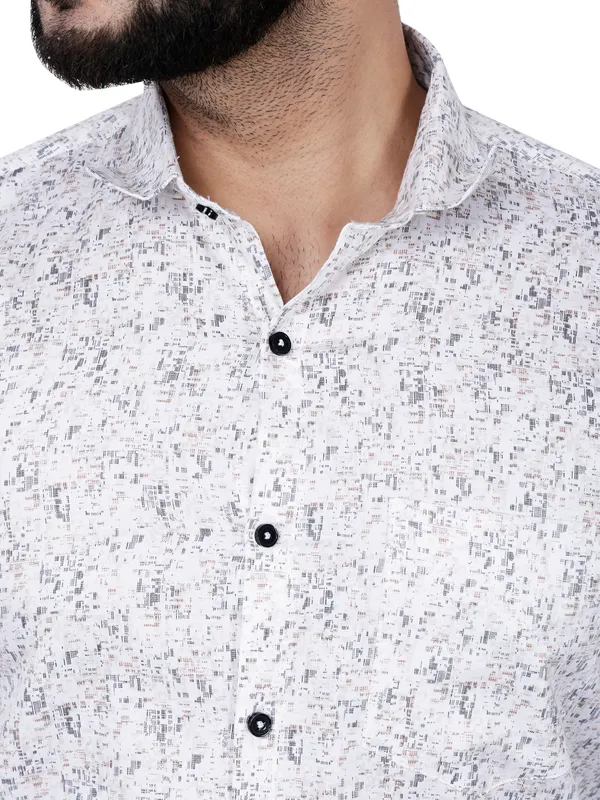 White_Abstract_Printed_Shirt
