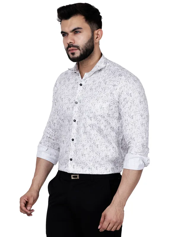 White_Abstract_Printed_Shirt