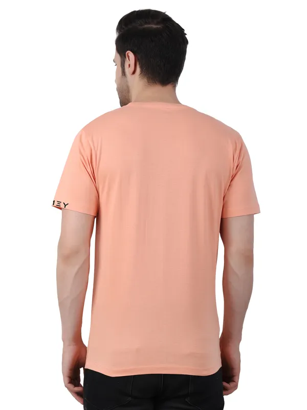 Creamy_Peach_Good_Vibes_Coffee_Printed_Tee_For_Men