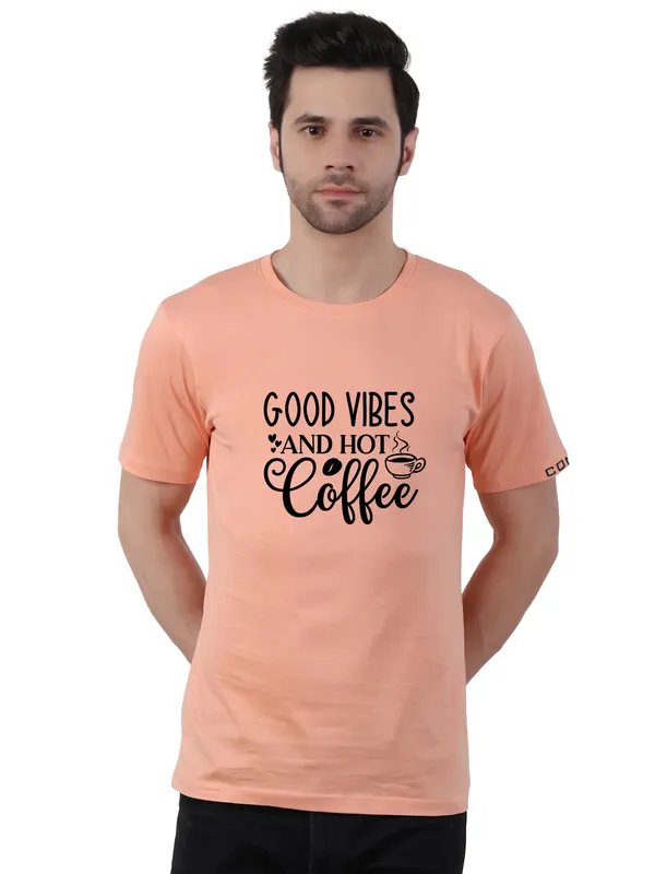 Creamy_Peach_Good_Vibes_Coffee_Printed_Tee_For_Men