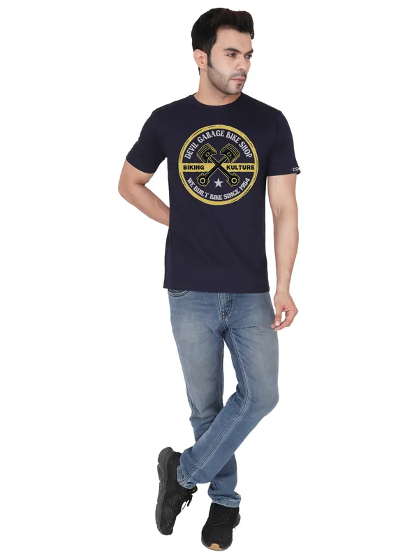 Navy_Blue_Devil_Garage_Printed_Tee_For_Men