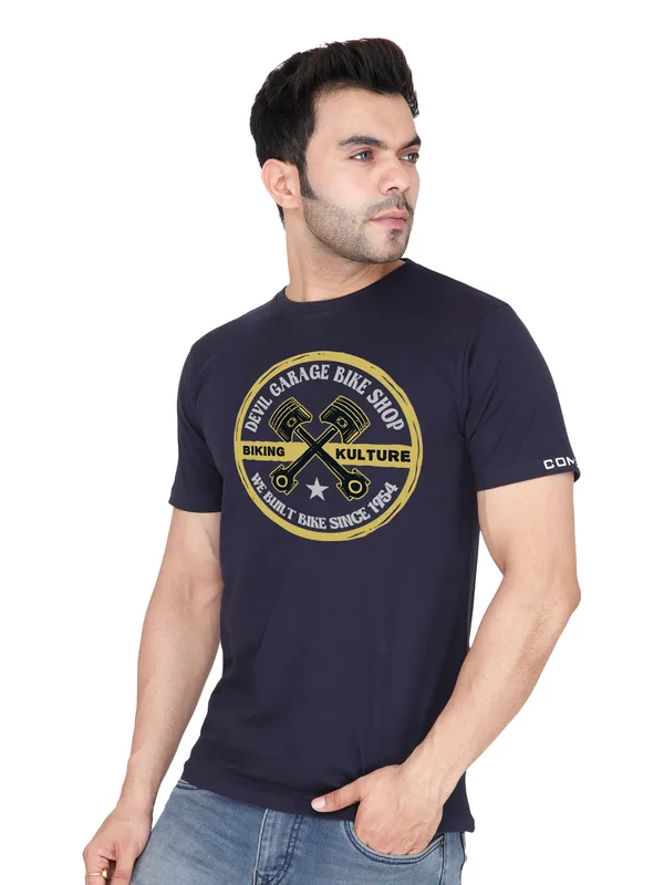 Navy_Blue_Devil_Garage_Printed_Tee_For_Men