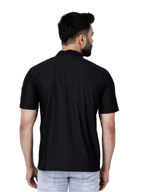 Black_Knitted_Casual_Shirt