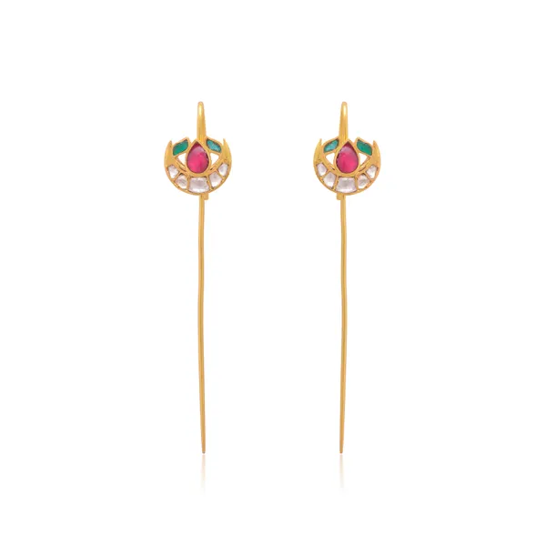925_sterling_silver_Traditional_Ear_Cuffs_with_crystal_polki