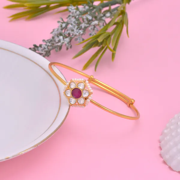 925_sterling_silver_Traditional_Bangle_with_crystal_polki